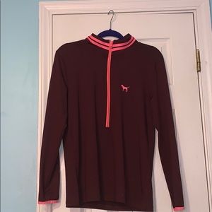 Victoria Secret PINK maroon/pink zip up